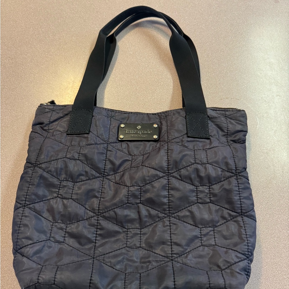 Kate Spade Black Quilted Tote